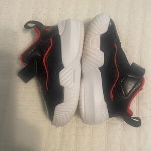Jordan Kids Black and Red Sneakers